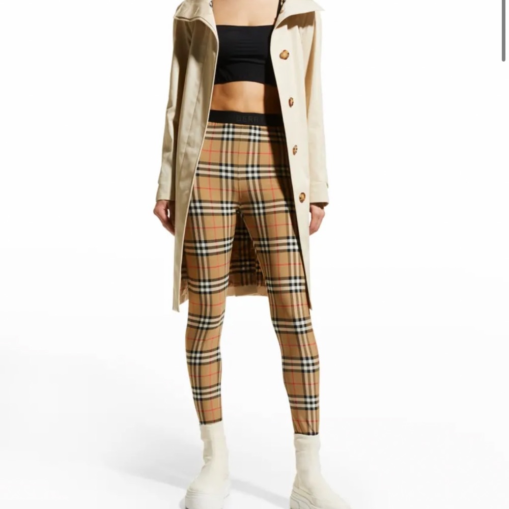 Burberry “Belvoir” Vintage-Check Leggings